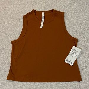 Butternut Brown Lululemon Classic-Fit Cotton-Blend Tank Top